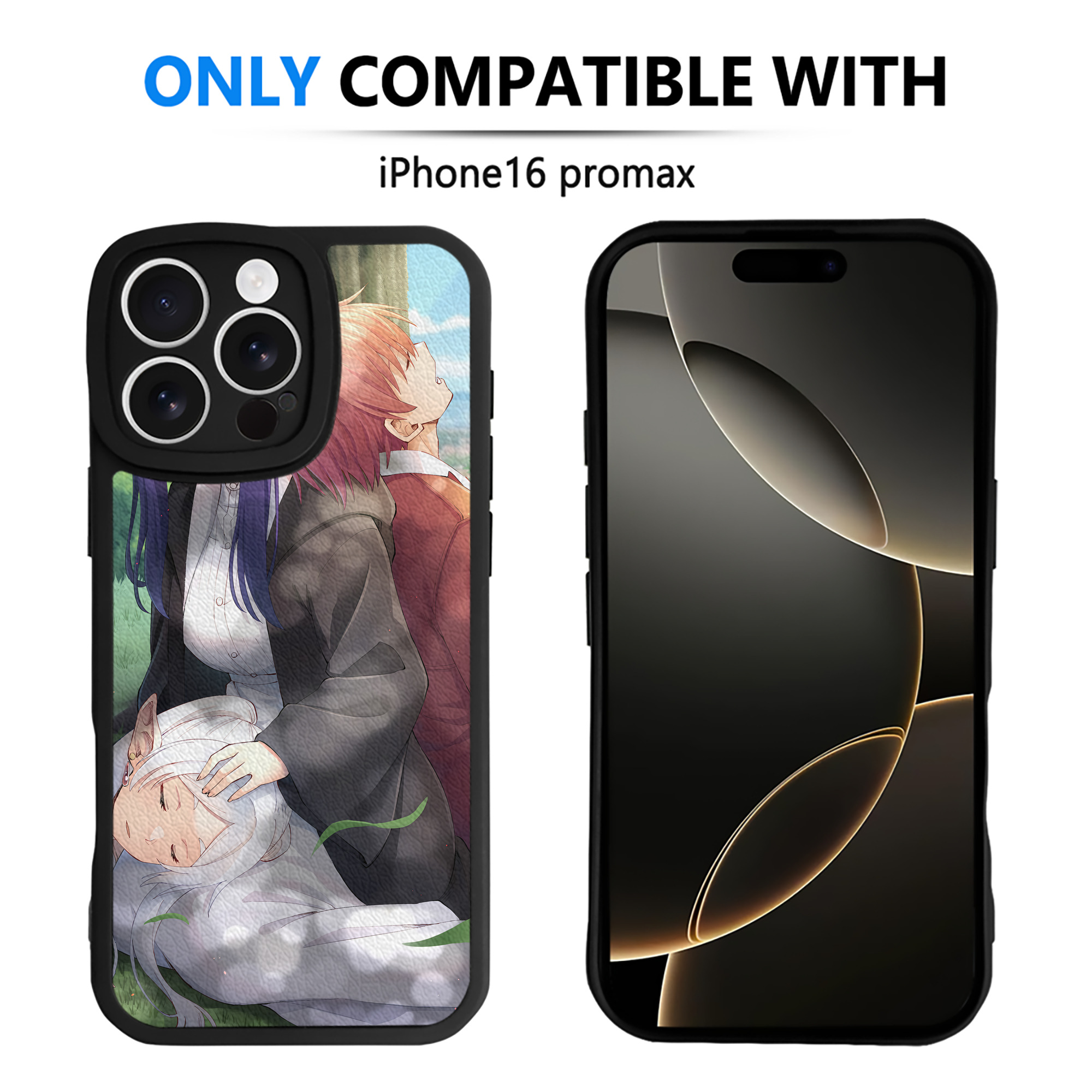 （画像用） 葬送のフリーレン Frieren 【iPhone 16シリーズ対応】シリコンスマホケース（レザー調） 材質：シリコン